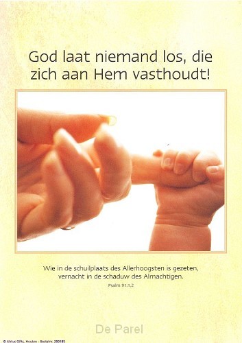 Poster a4 God laat niemand los die...