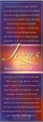 Boekenlegger Jezus Zoon van de Allerhoog