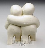 Beeld  1c mijn wereld 9cm ivoor