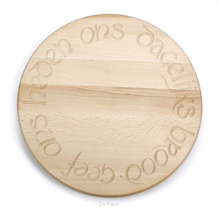 Broodplank rond klein geef ons heden...