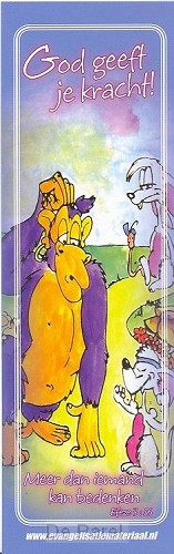 Boekenlegger bijbeltje God geeft je krac