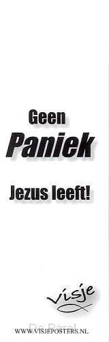 Boekenlegger visje geen paniek Jezus lee