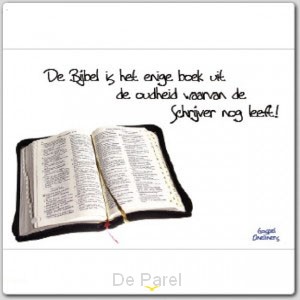 Poster de bijbel is het boek uit de oudh