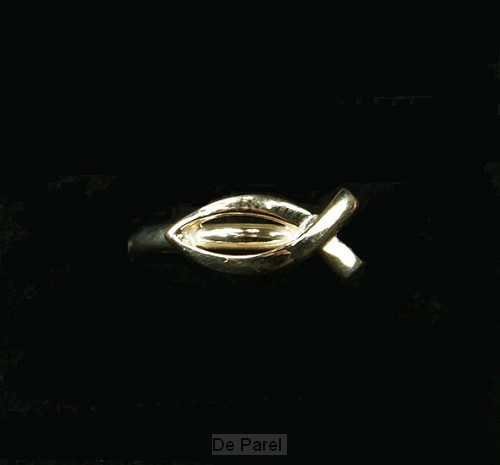 Ring goud dun vis 19.5mm 1.94gr