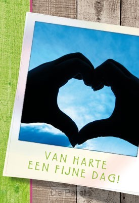 Wenskaart van harte een fijne dag