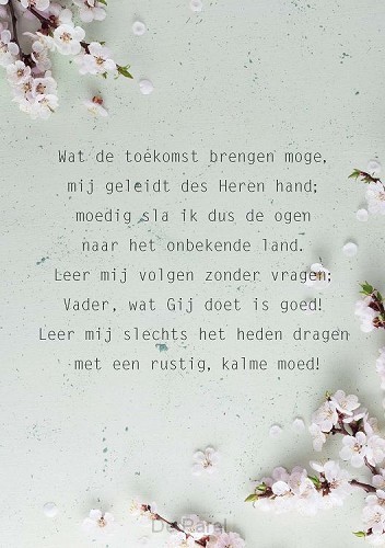 Poster wat de toekomst brenge moge