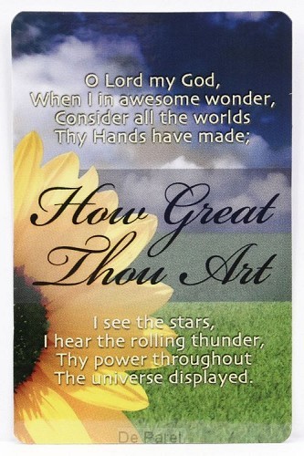 Pocketcard how great thou art
