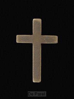 Label pin cross names of Jesus