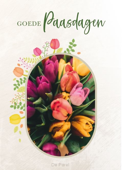 Wenskaart gezegende paasdagen