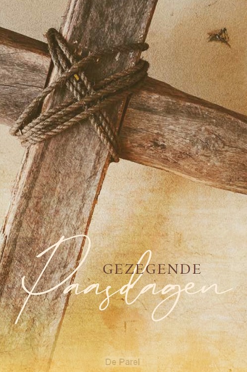 Wenskaart gezegende paasdagen