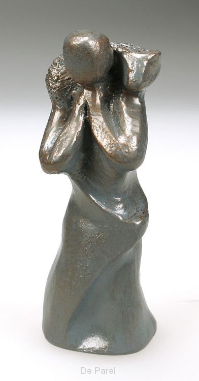 Beeld 707e goede herder 12cm blauw