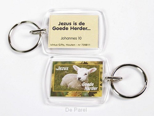 Sleutelhanger Jezus is de goede herder