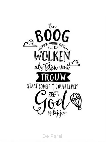 Poster opwekking 770 een boog in de wolk