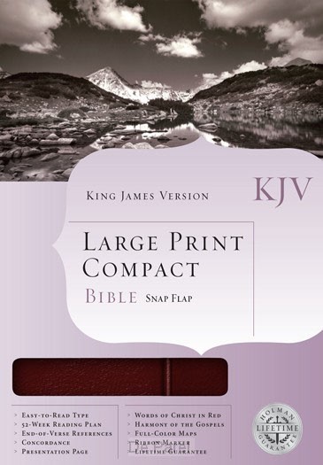 KJV - COMPACT LP BIBLE - SNAP