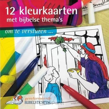 12 kleurkaarten dl1 met bijbelse thema s