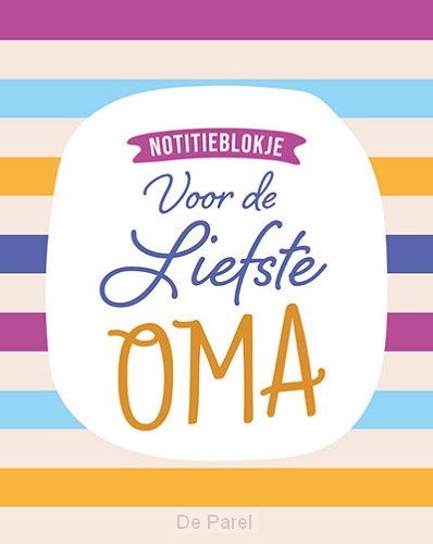Notitieblokje voor de liefste oma