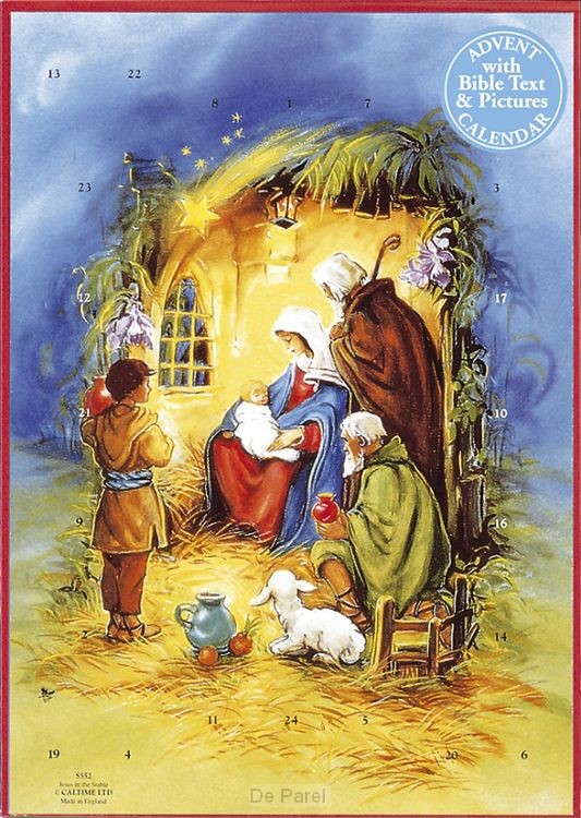 Adventskalender jezus in de stal