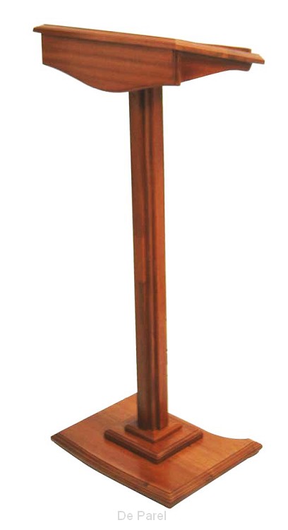 LEZENAAR OP VOET HOUT 116CM H BLAD 45X33