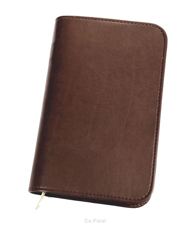 Bijbelhoes nbv 15.4x22.3x3.9 soft bruin
