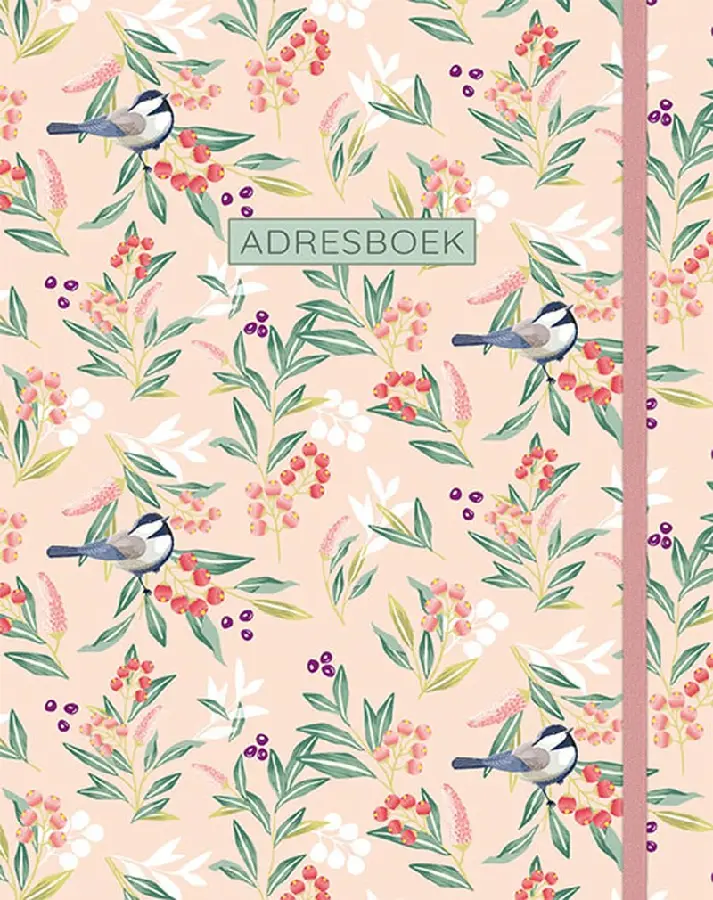 Adresboek (groot) - romantic garden