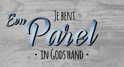 Bord 7302 je bent een parel