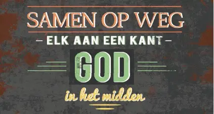 Bord 7308 samen op weg, elk aan een kant