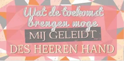 Bord 7323 wat de toekomst brengen moge