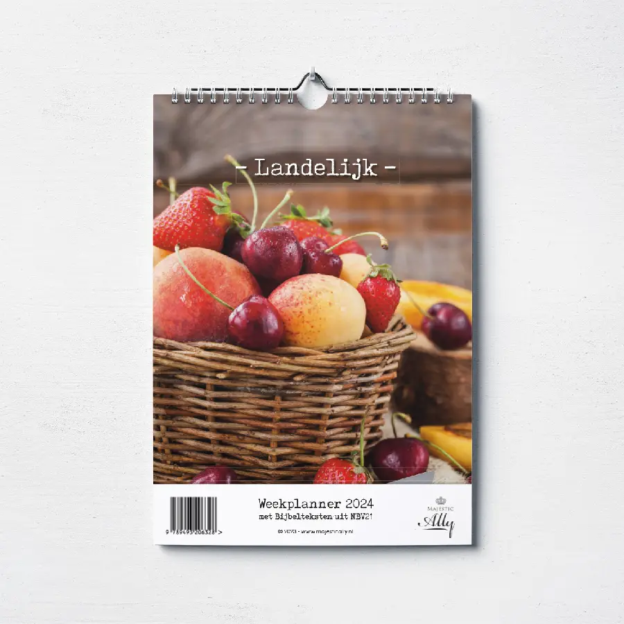 Weekplanner landelijk met bijbeltekst