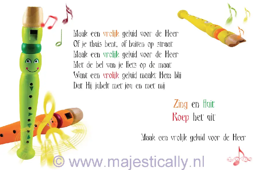 Kinderkaart maak een vrolijk geluid