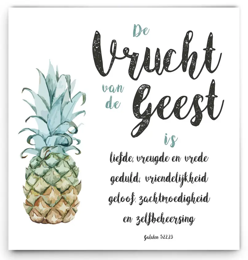 Wandbord Vrucht van de Geest