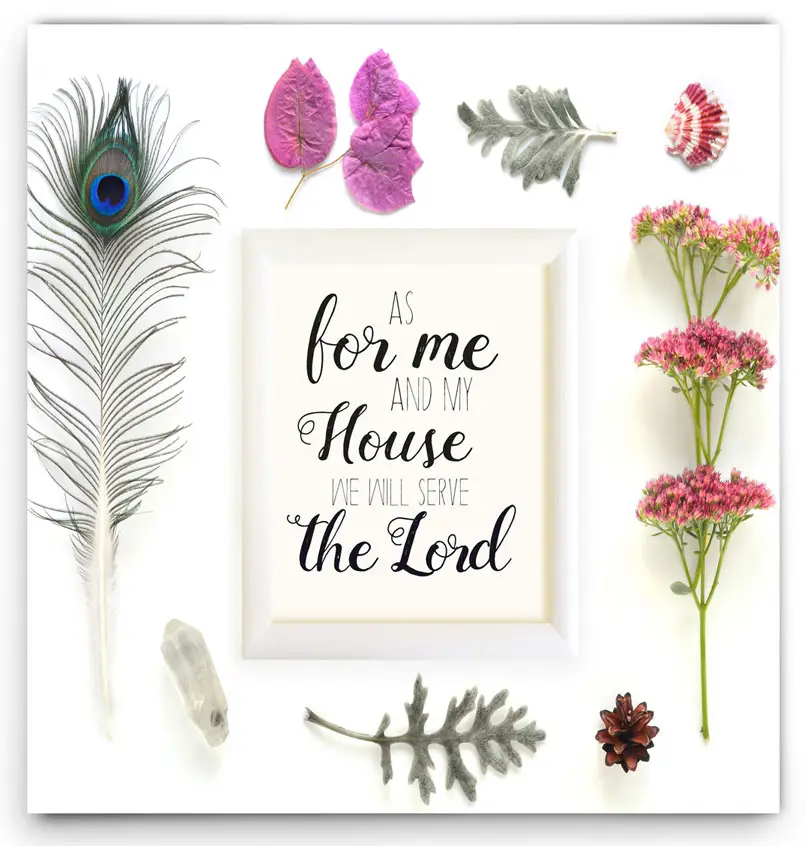 Wandbord as for me and my house