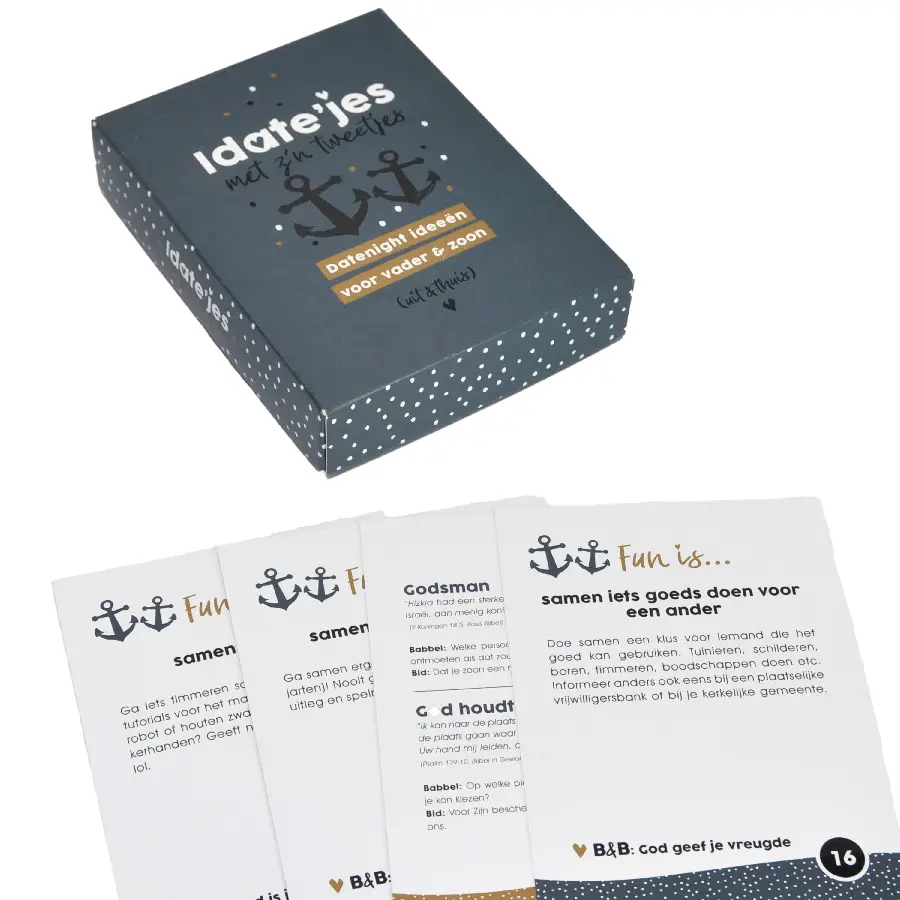 Idate'jes met z'n tweetjes vader en zoon