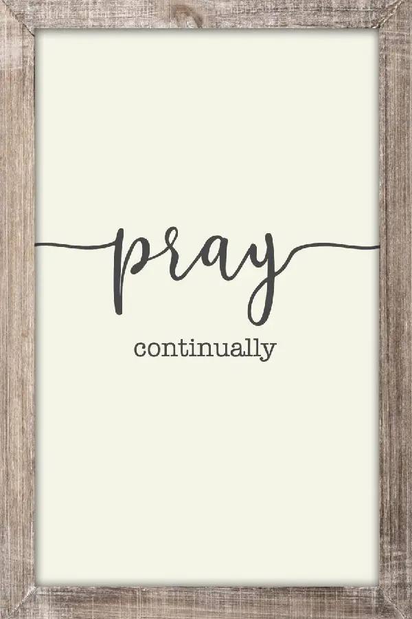 Pray continually  20 x 30cm
