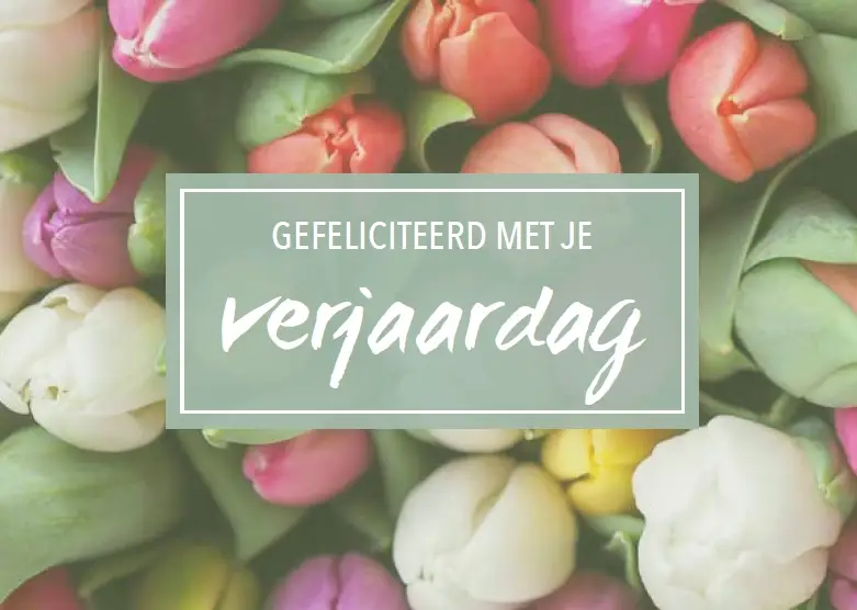 Wenskaart gefeliciteerd