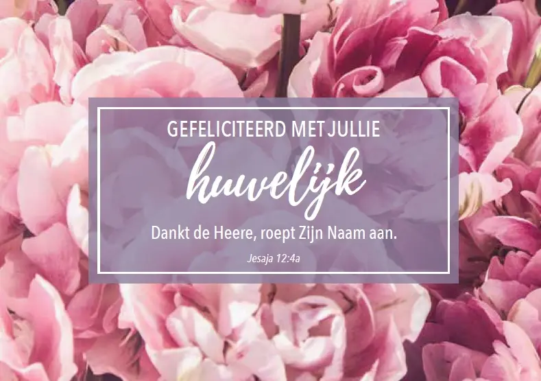 Wenskaart huwelijk mt
