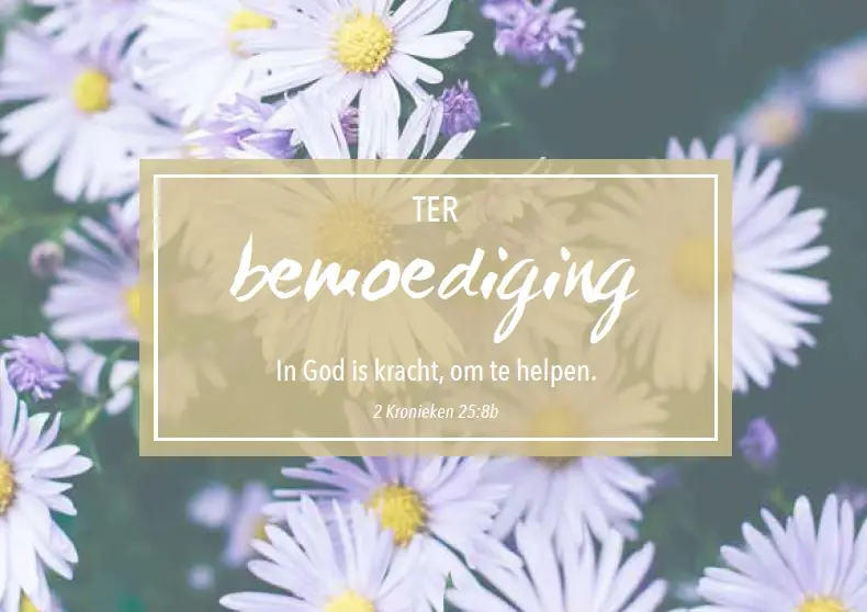 Wenskaart bemoediging mt