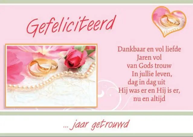 Wenskaart echtvereniging