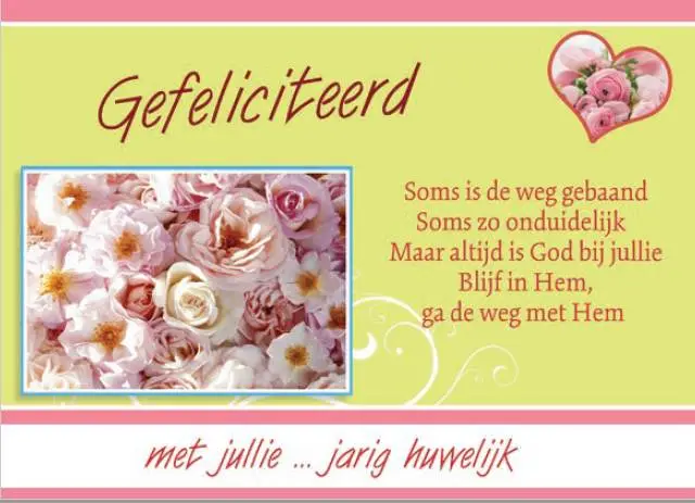 Wenskaart echtvereniging