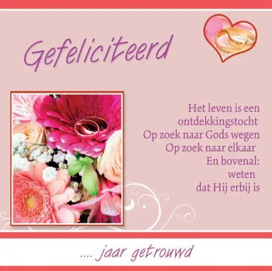 Wenskaart echtvereniging