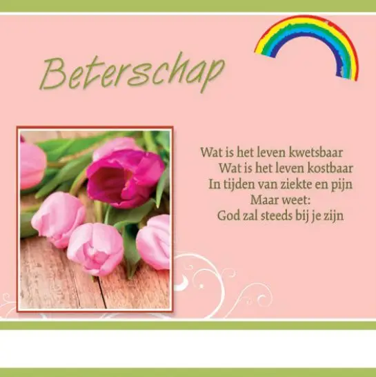 Wenskaart beterschap
