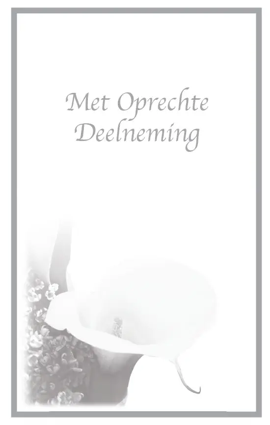 Map wenskaart rouw grijs