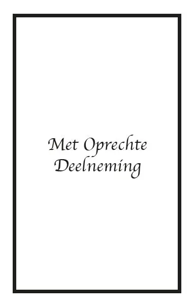 Map wenskaart rouw grijs