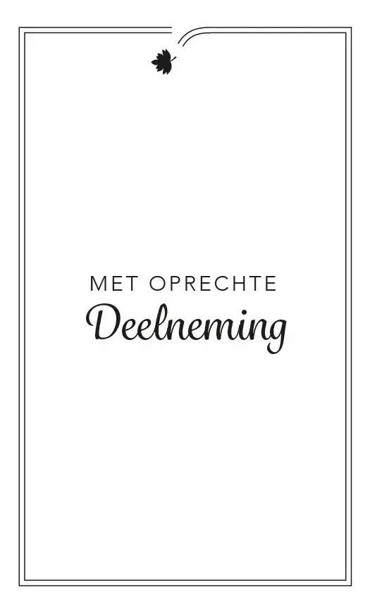 Map rouw wenskaart zwart