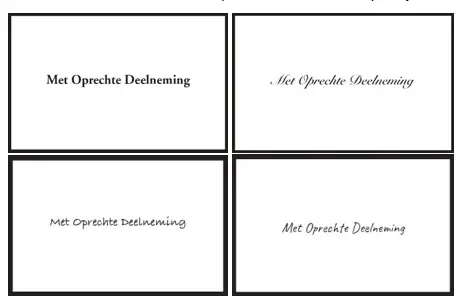 Rouw Zwart Los 100 Stuks