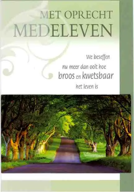 Wenskaart deelneming