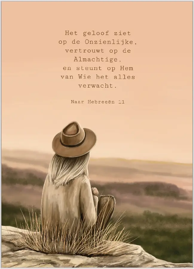 Enkele kaart Gods zegen toegewenst