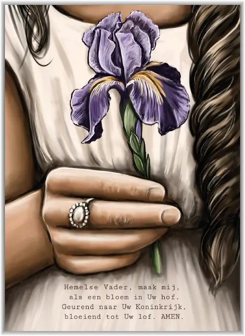 Enkele kaart de mens die met God wandelt