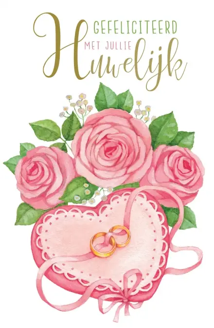 Wenskaart huwelijk