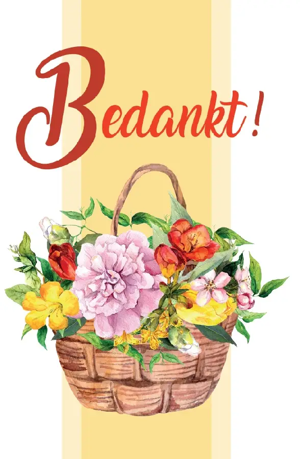 Wenskaart bedankt