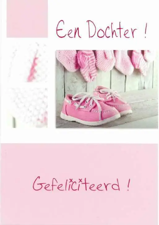 Wenskaart geboorte dochter